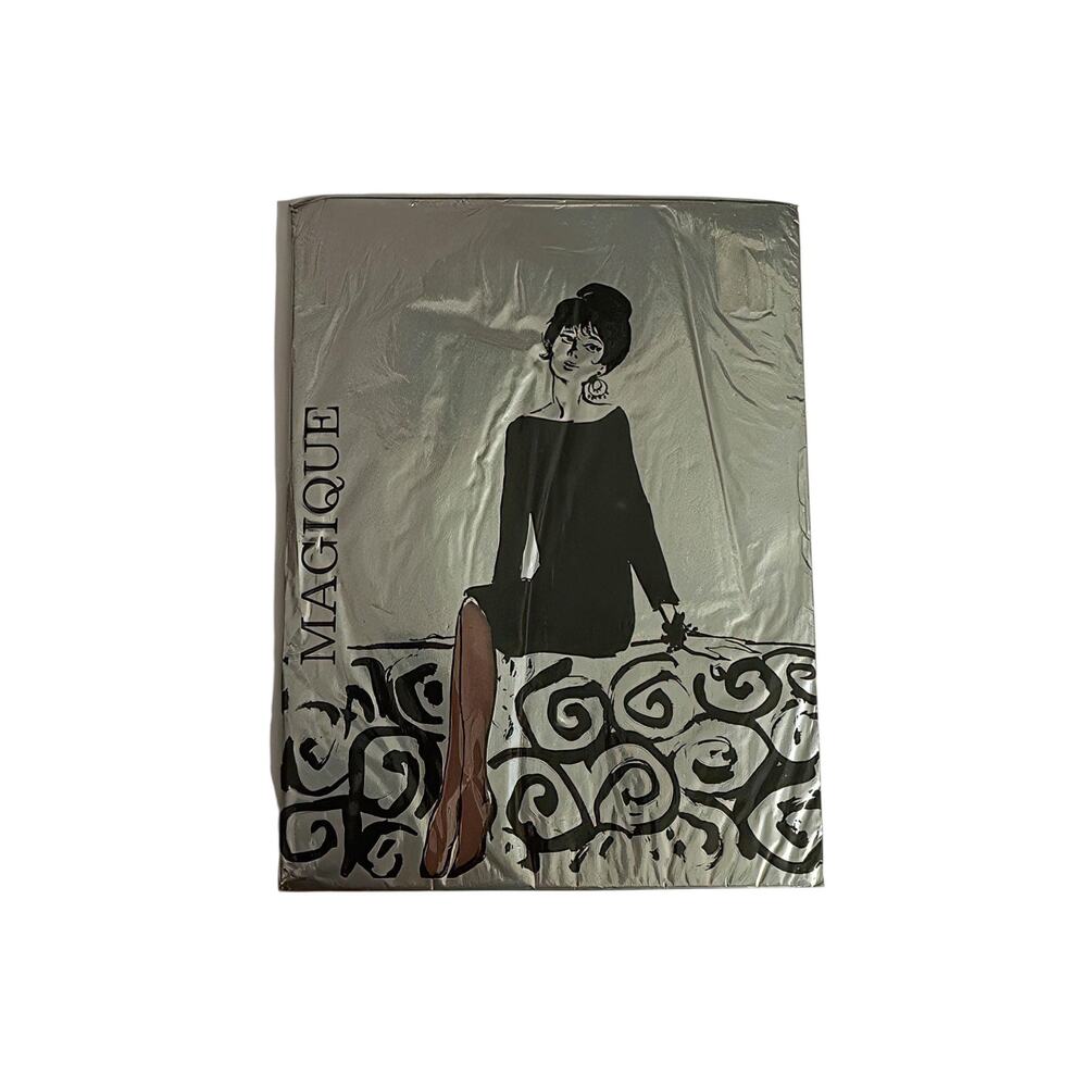 1960s Magique Micromesh First Quality Seamless All Nylon Stockings Size 9